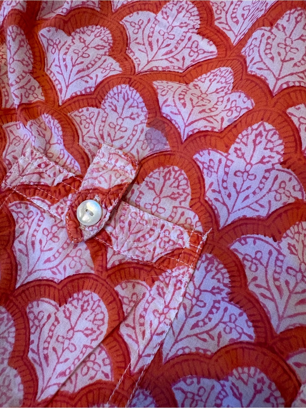 Roller Rabbit Block Print Button Down Shirt - Picture 7 of 8
